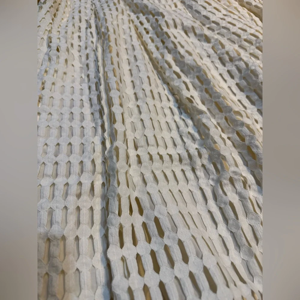 π€ Banana Republic Open Weave Midi Skirt β Ivory / Off-White (Size 2) β NWT π€ - Picture 2 of 7